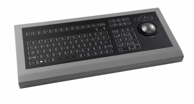 Keyboard, panel mount, backlit, marine, USB