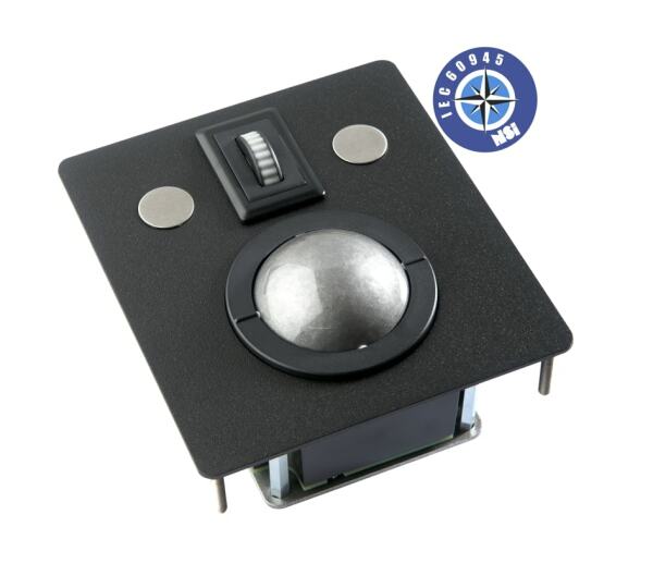 Trackball, panel mount, marine, USB & PS2