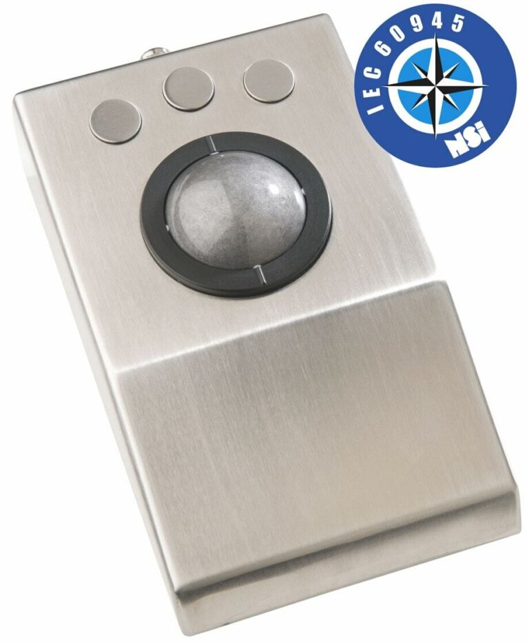 Trackball, panel mount, USB & PS2