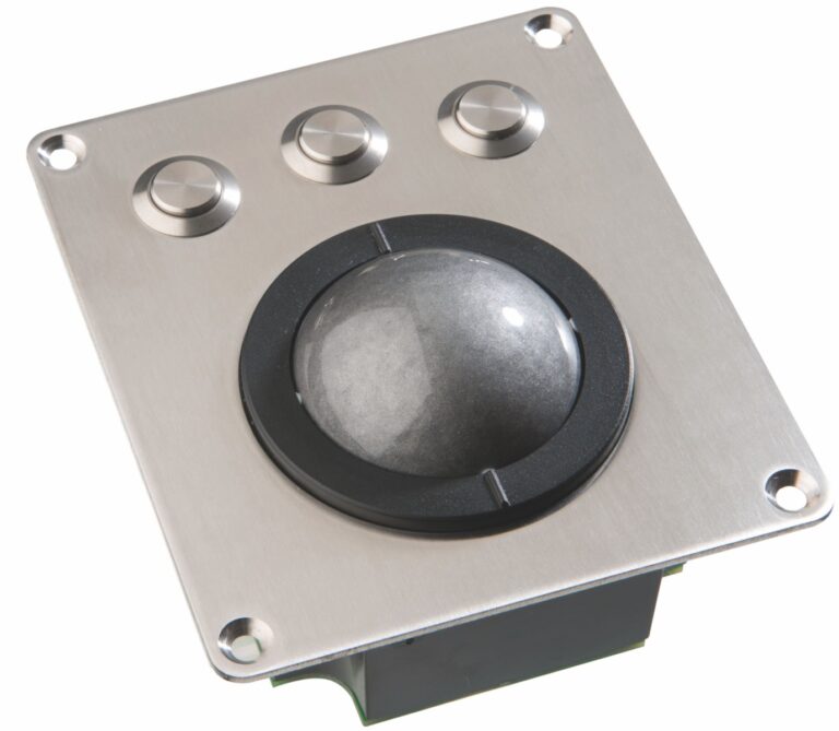 Trackball, panel mount, USB & PS2