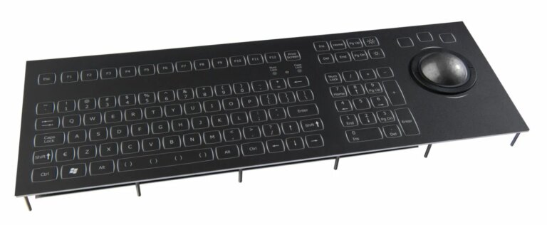 Keyboard, panel mount, backlit, marine, USB