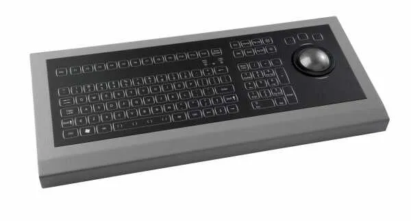 Keyboard, panel mount, backlit, PS2
