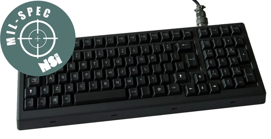 Keyboard, panel mount, rugged, USB