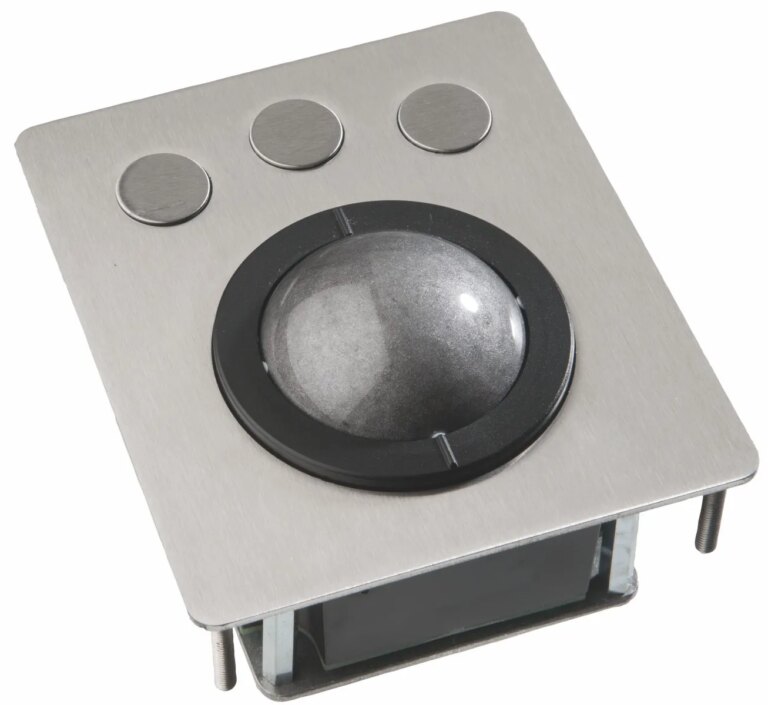 Trackball, panel mount, marine, USB & PS2