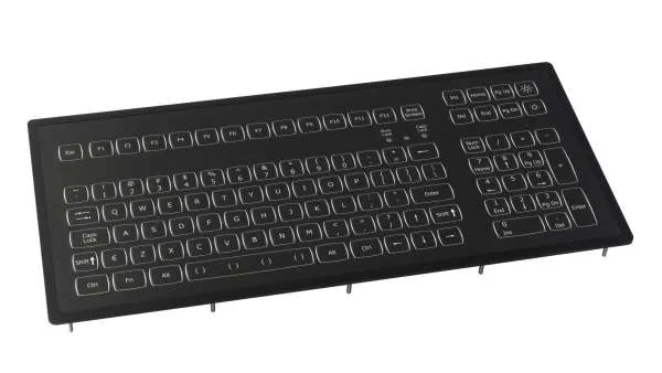 Keyboard, panel mount, backlit, marine, USB