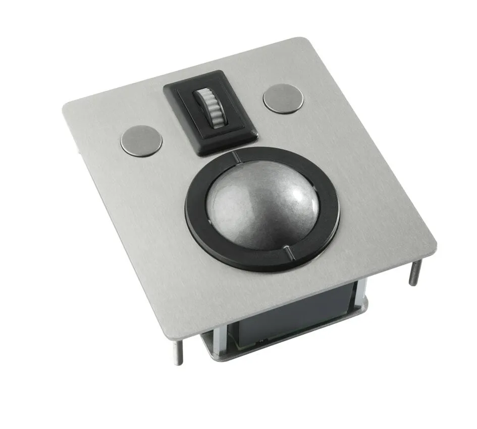 Trackball, panel mount, USB & PS2