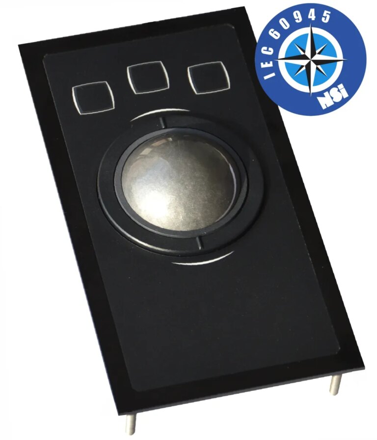Trackball, panel mount, USB & PS2