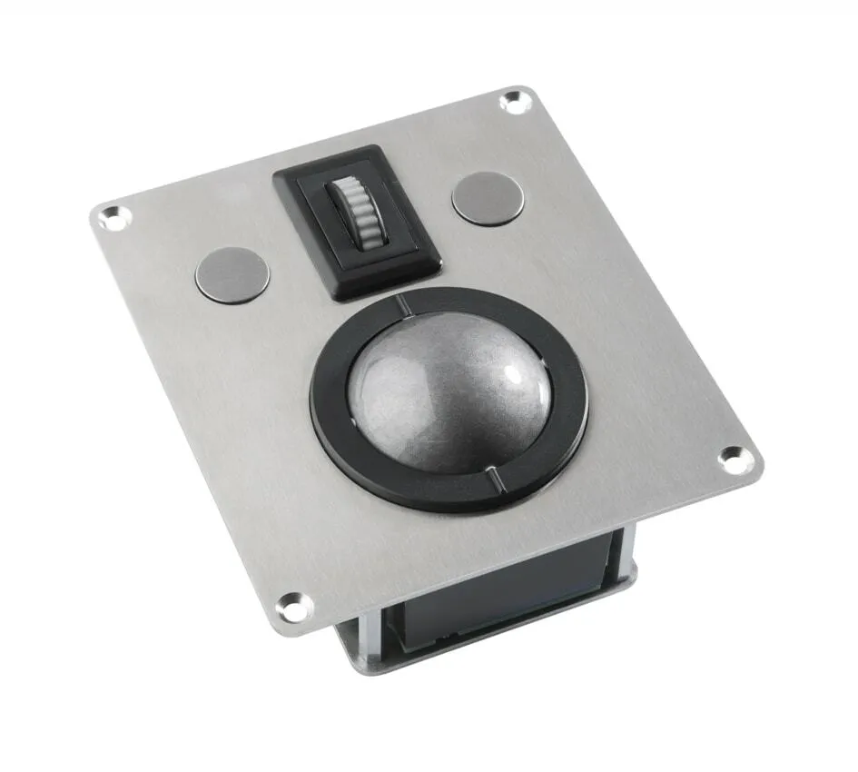 Trackball, panel mount, marine, USB & PS2