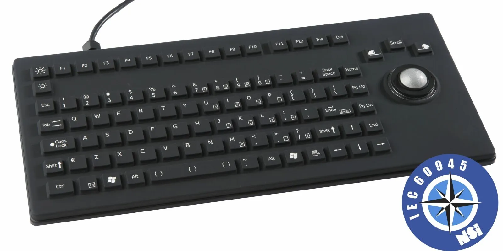 Keyboard, panel mount, backlit, USB