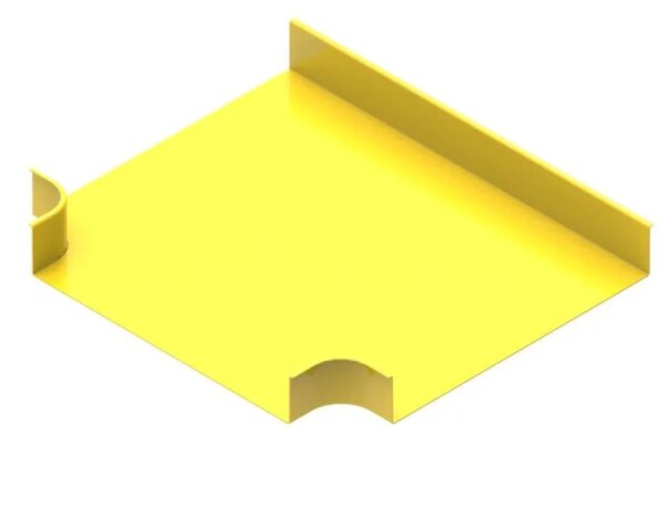 600x100mm Duct Horizontal Tee Body