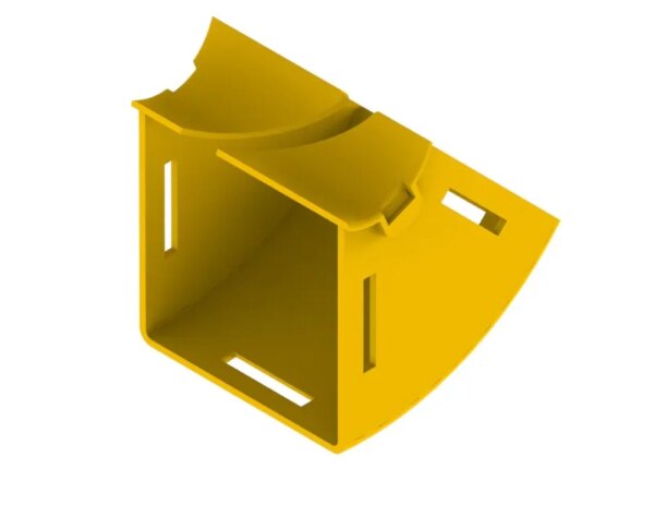 100mm X 100mm 45° Vertical Elbow Up Retrofit