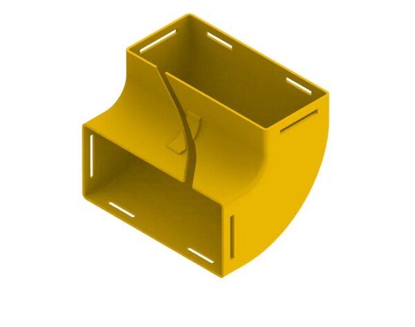 Elbow Assembly Up 90° Internal Slot 220mm