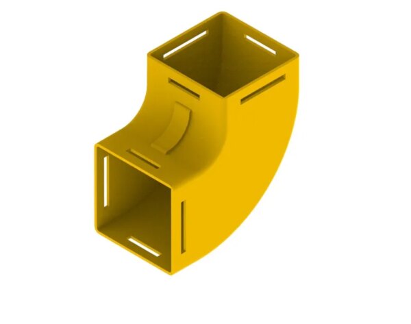 Elbow 90° Up And Down 100mm Duct