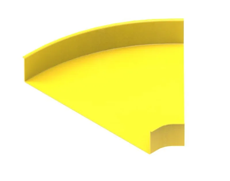 600X100mm Duct 45° Horiz Elbow Body