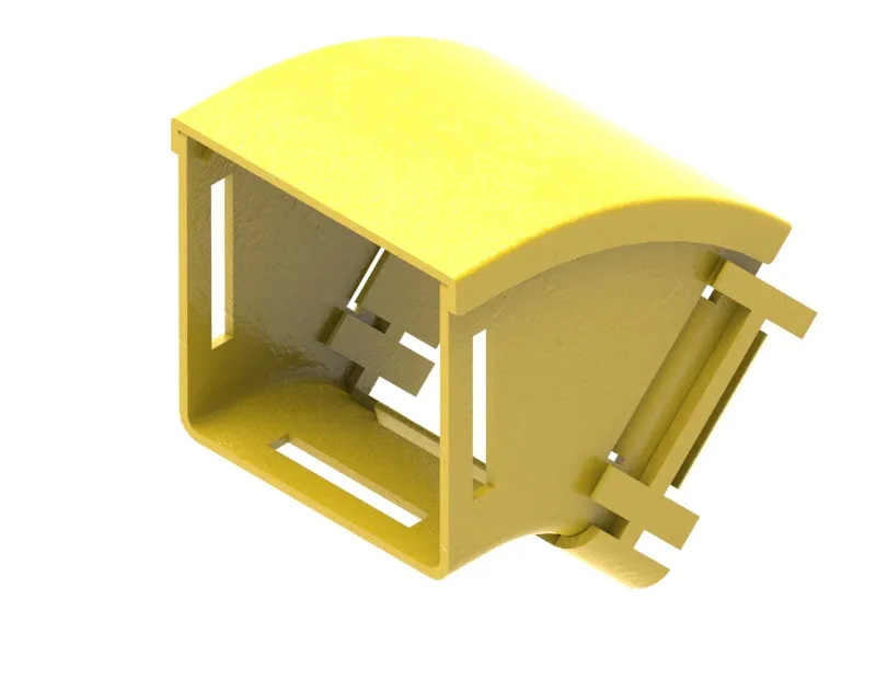 50mm 45° Down Elbow Assembly