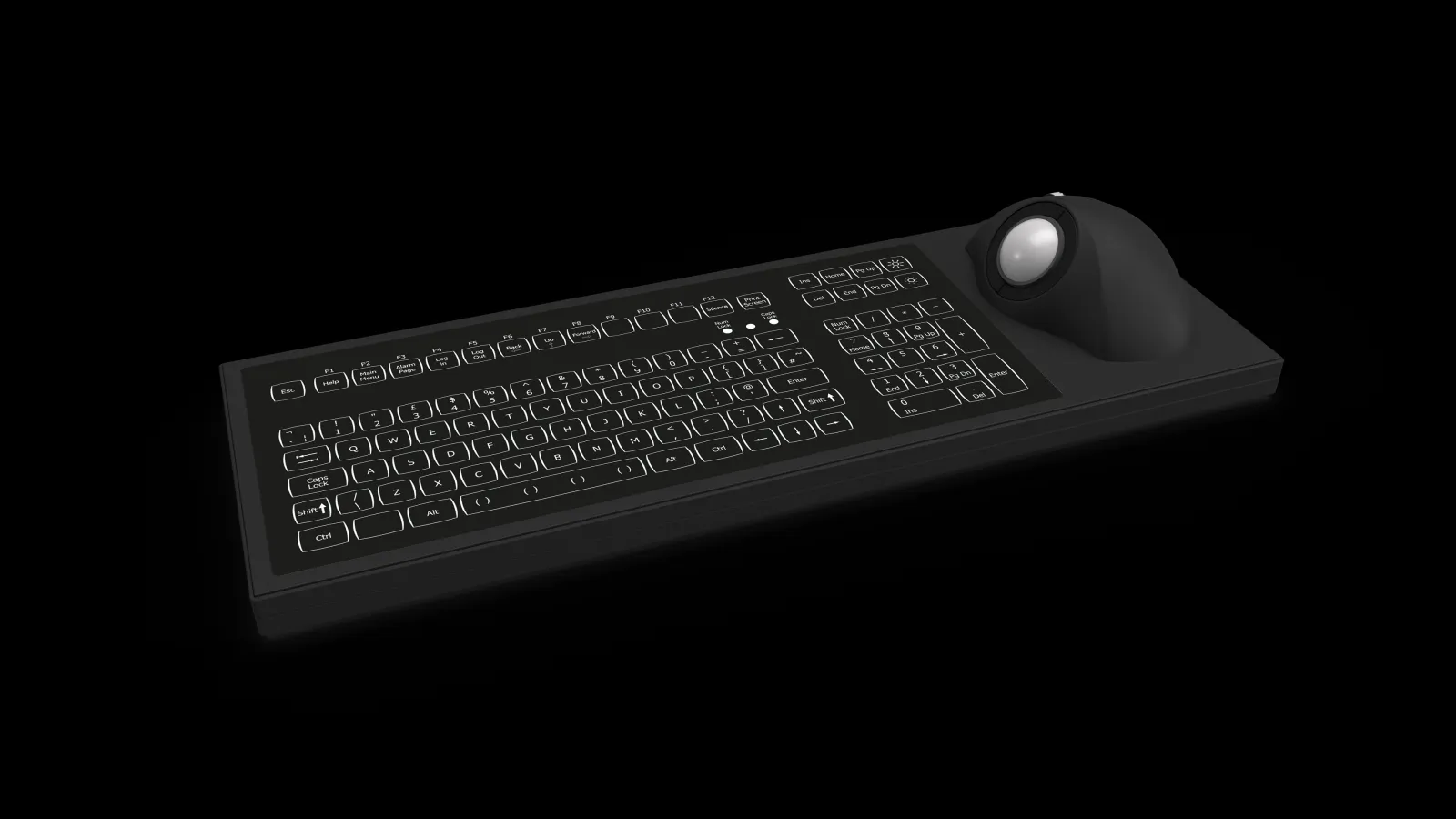 Keyboard, panel mount, industrial, USB