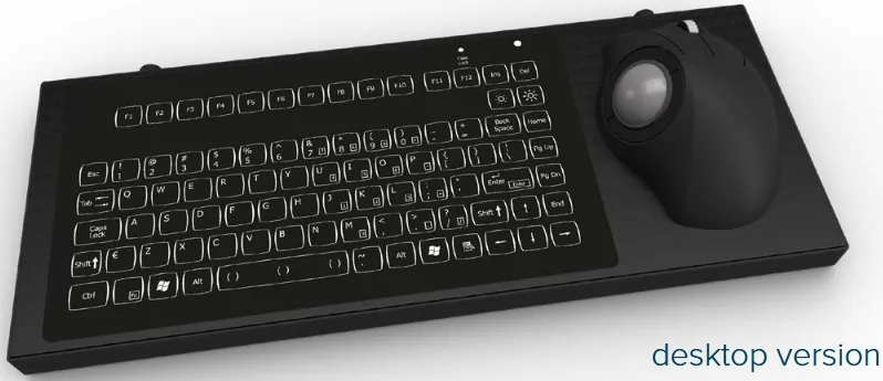 Keyboard, Trackball, us-qwerty, panel mount, USB